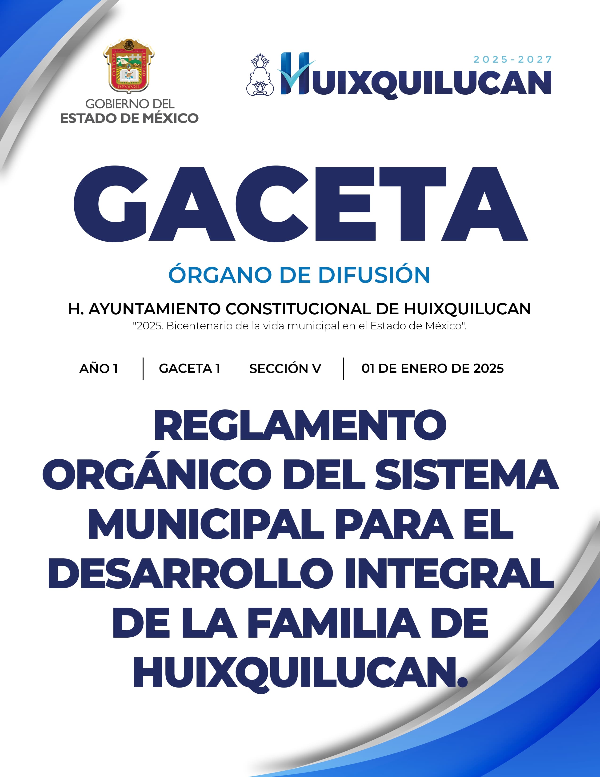 Reglamento Orgánico del SMDIF Huixquilucan