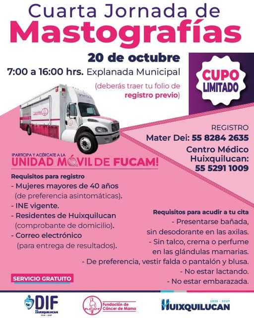 Cuarta Jornada de Mastografías con FUCAM