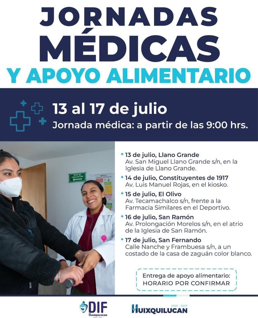 Jornadas Médicas y Apoyo Alimentario