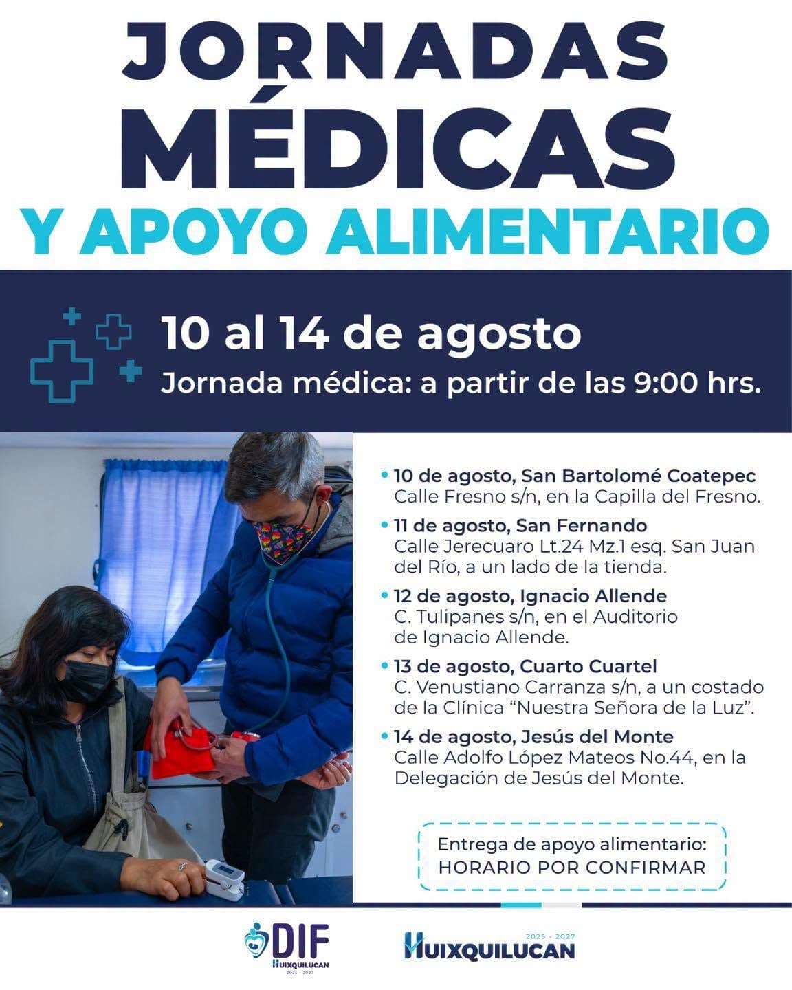Jornadas Médicas y de Apoyo Alimentario