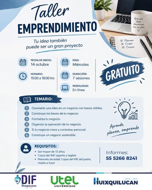 Taller de Emprendimiento en colaboración con Utel Universidad
