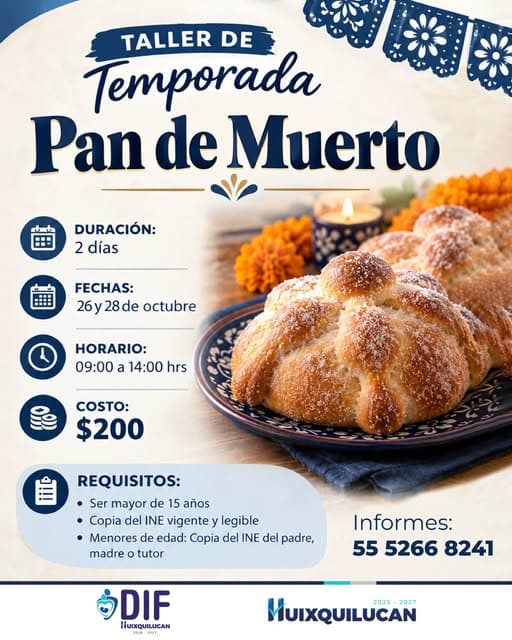 Taller de Temporada: Pan de Muerto
