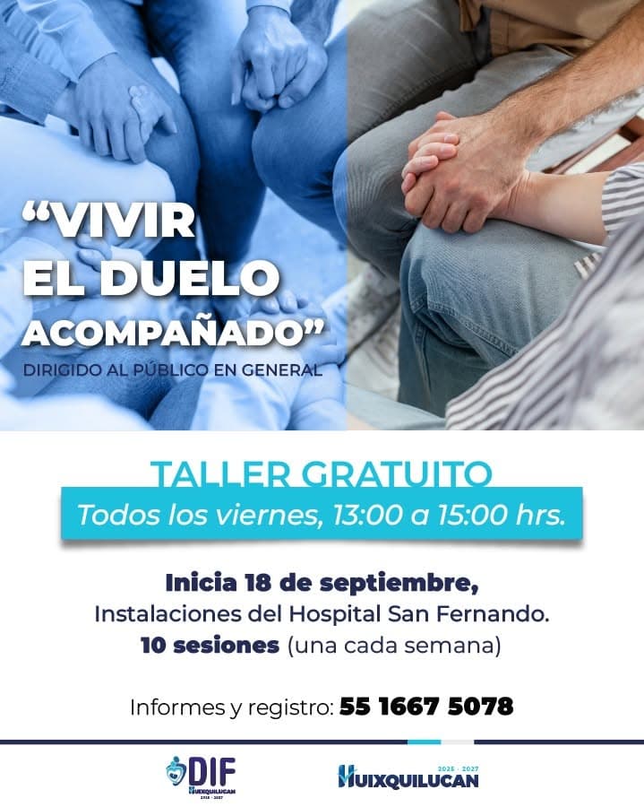 Taller gratuito Vivir el duelo acompañado en Hospital San Fernando