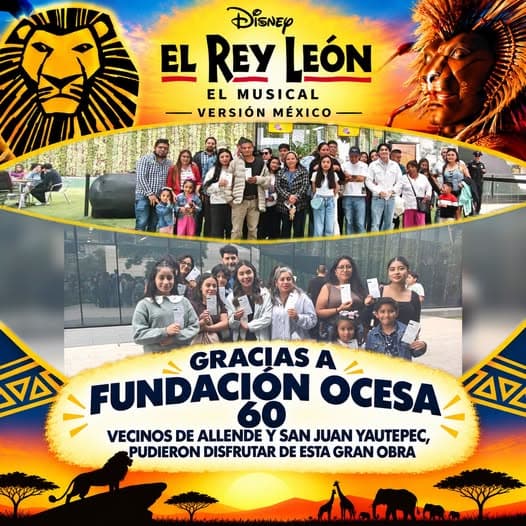 Vecinos de Allende y San Juan Yautepec disfrutan El Rey León