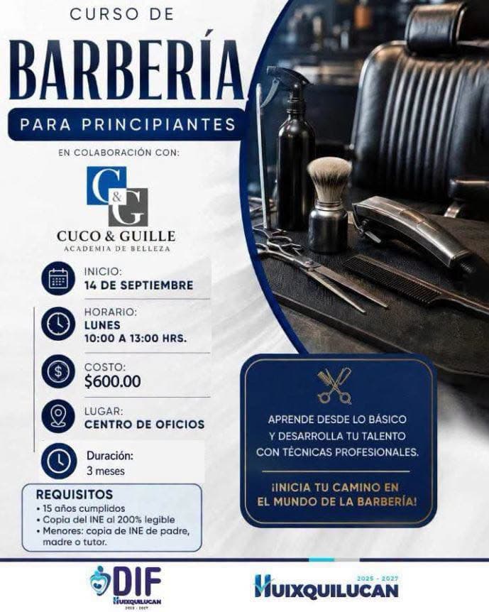 Curso de Barbería para Principiantes en Centro de Oficios
