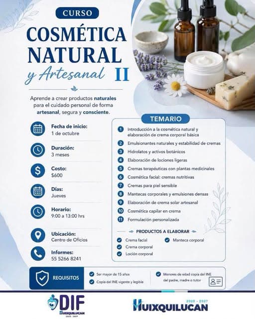 Curso de Cosmética Natural y Artesanal II