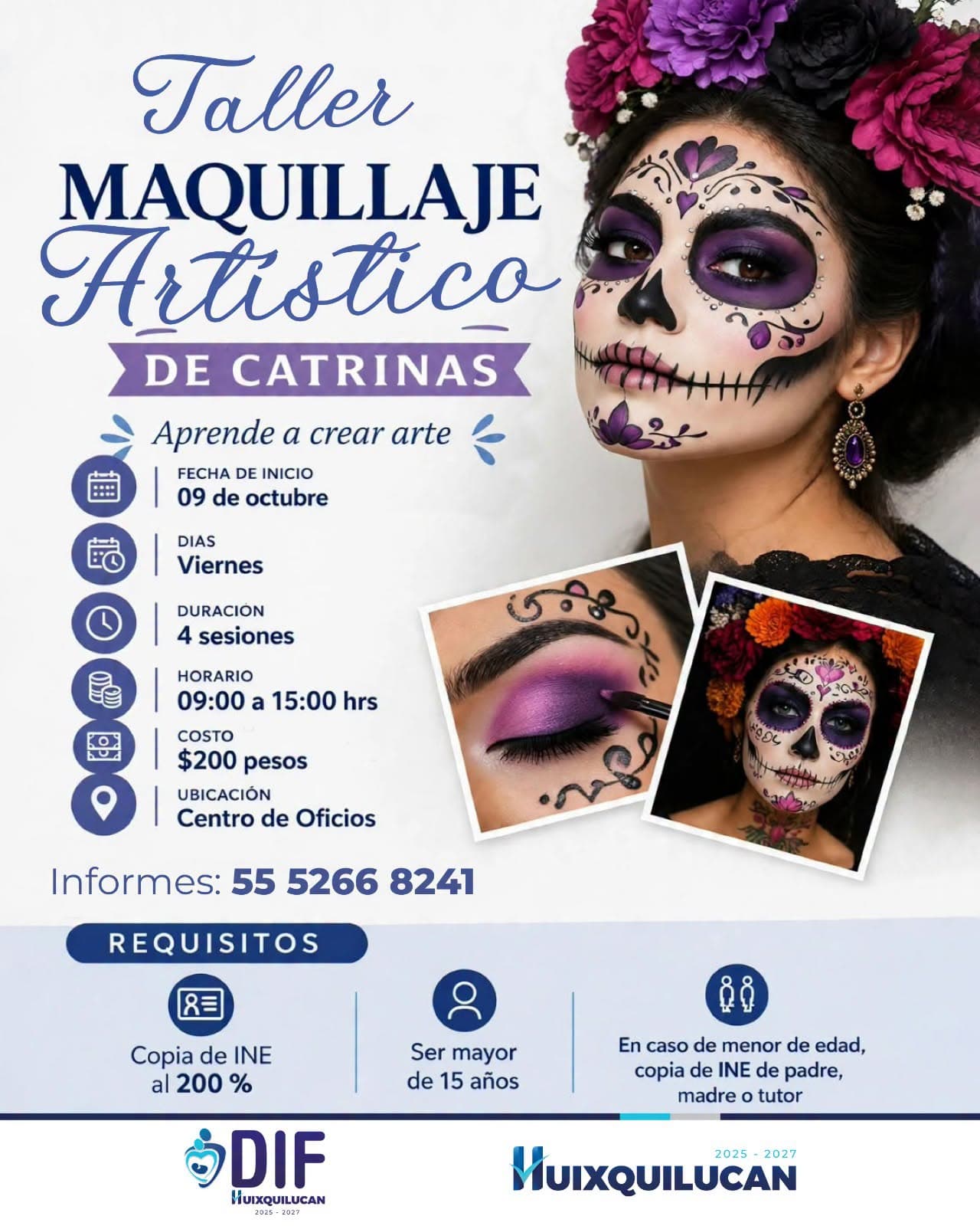 Taller de Maquillaje Artístico de Catrinas