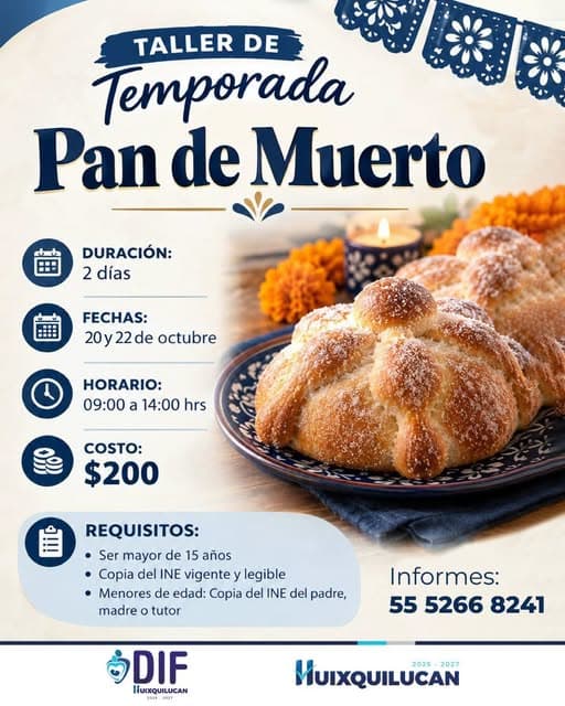 Taller de Temporada: Pan de Muerto
