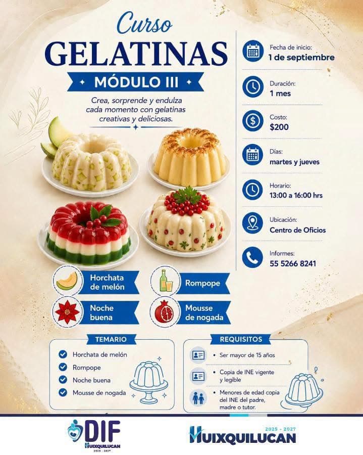 Cursos de gastronomía y pastelería en el Centro de Oficios
