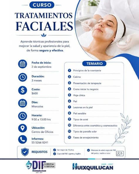 Inscripciones abiertas a cursos del Centro de Oficios DIF Huixquilucan