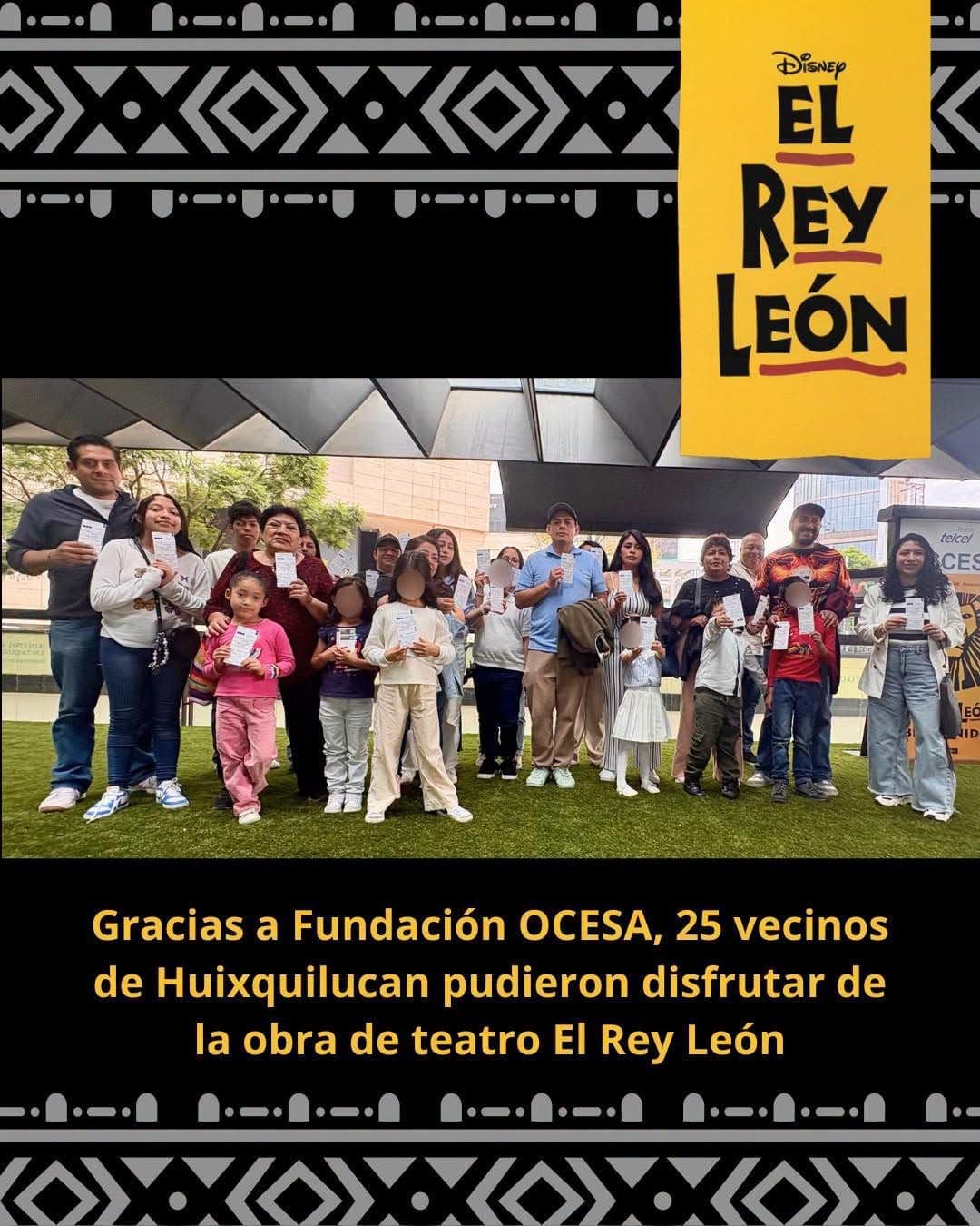 Vecinos de Huixquilucan disfrutan de El Rey León