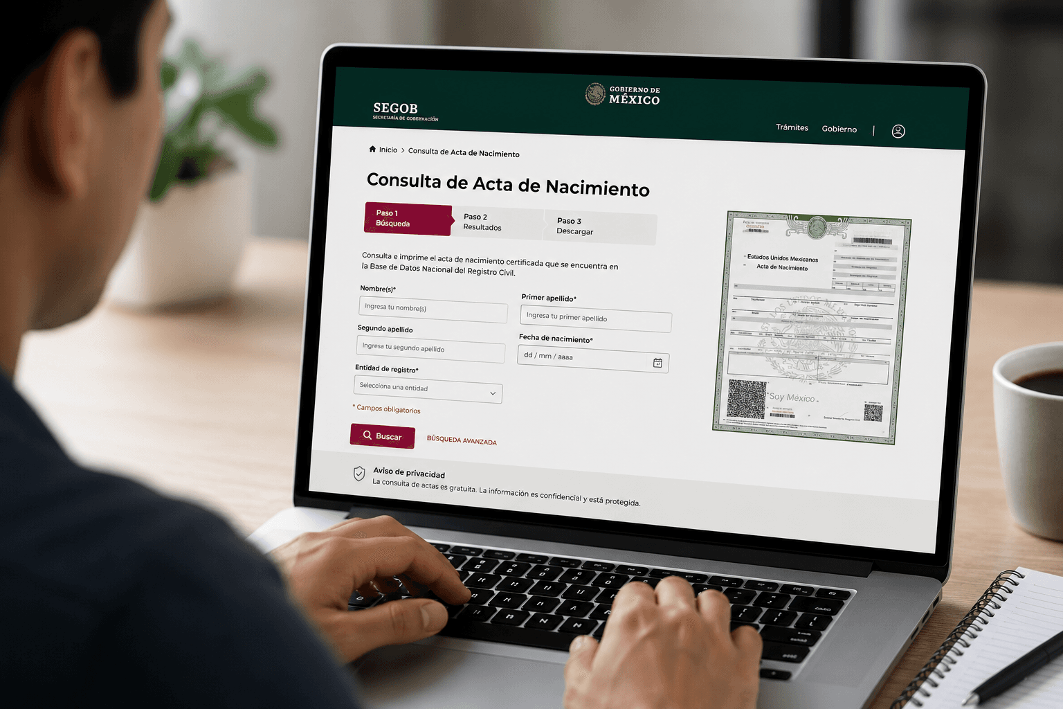 Acta de Nacimiento